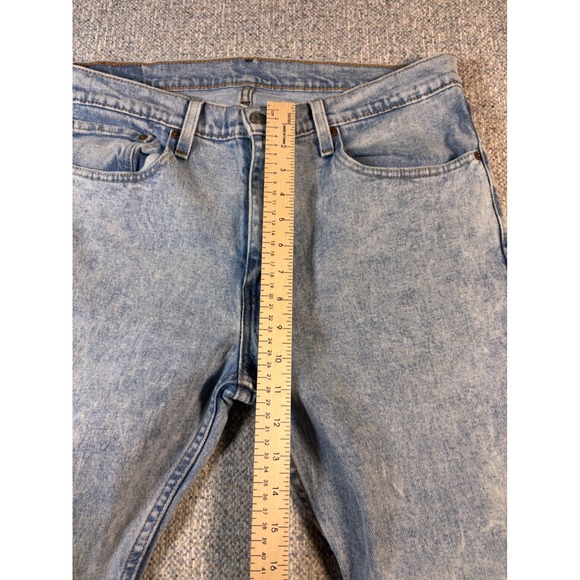 Levis 501 Waterless Mens Light Wash Jeans W34 L30 Straight Leg Denim - Picture 4 of 6